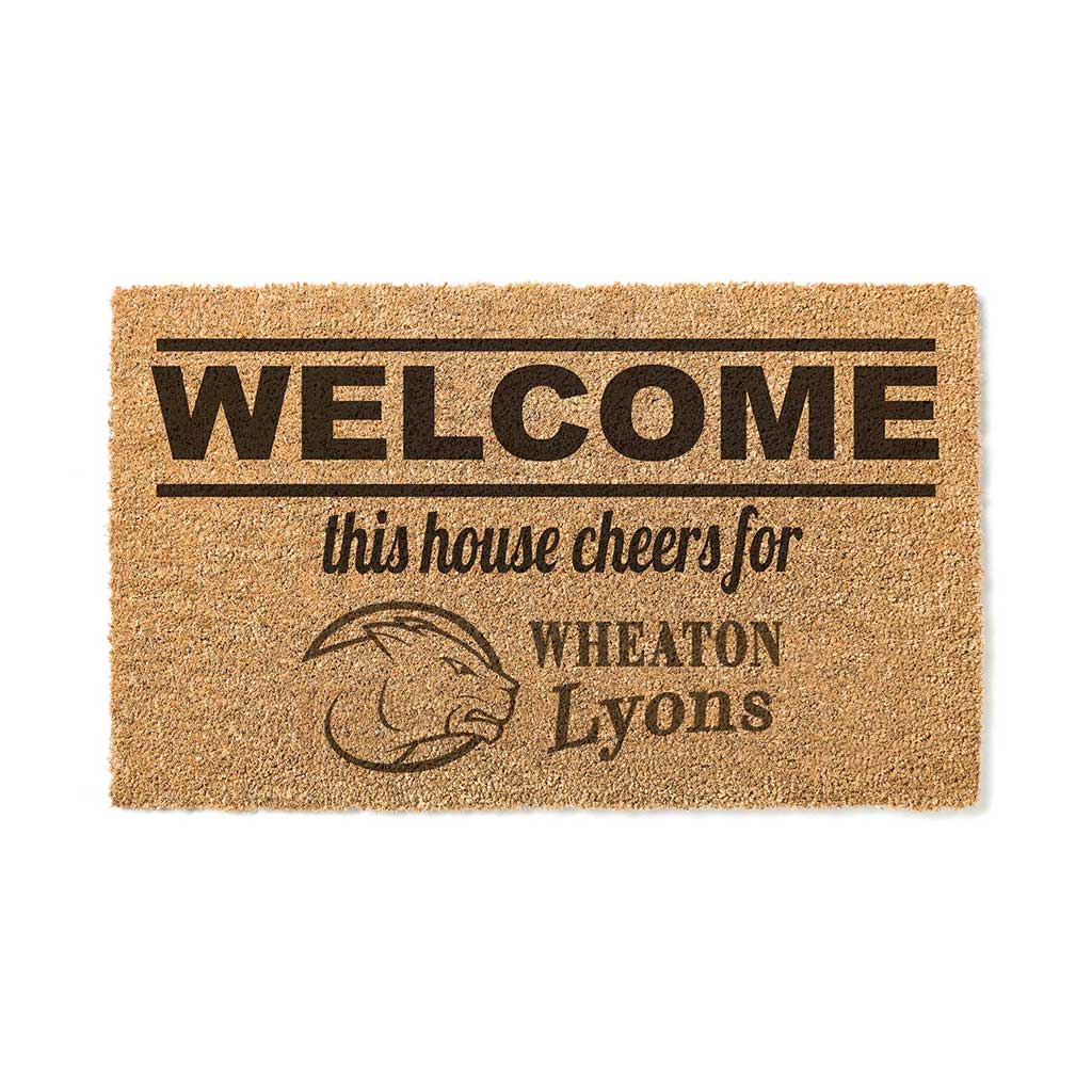 Team Coir Doormat Welcome Wheaton College (MA) Lyons