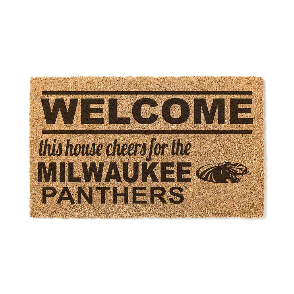 Team Coir Doormat Welcome Wisconsin (Milwaukee) Panthers