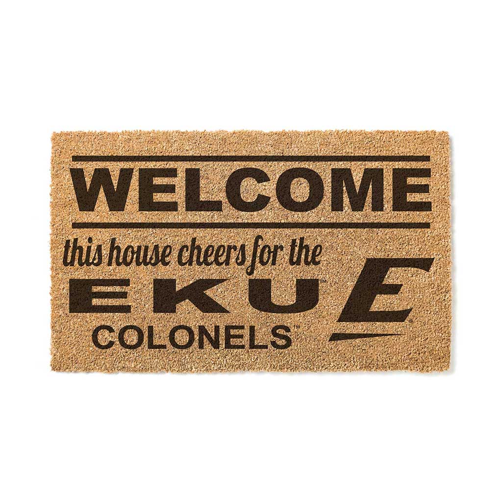 Team Coir Doormat Welcome Eastern Kentucky University Colonels