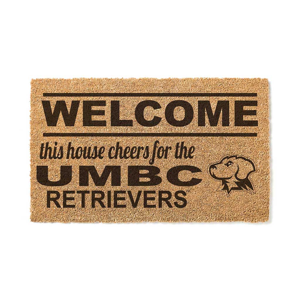 Team Coir Doormat Welcome University of Maryland- Baltimore County Retrievers