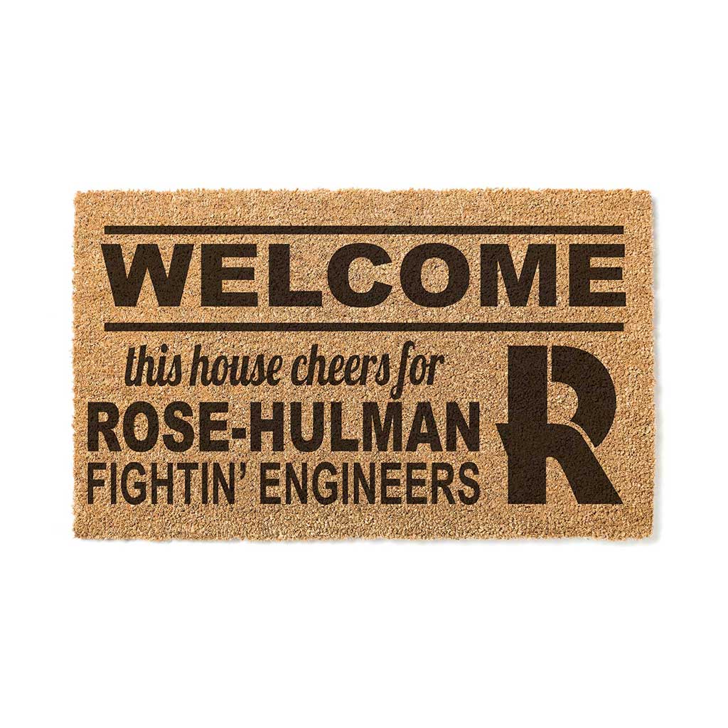 Team Coir Doormat Welcome Rose-Hulman Fightin' Engineers