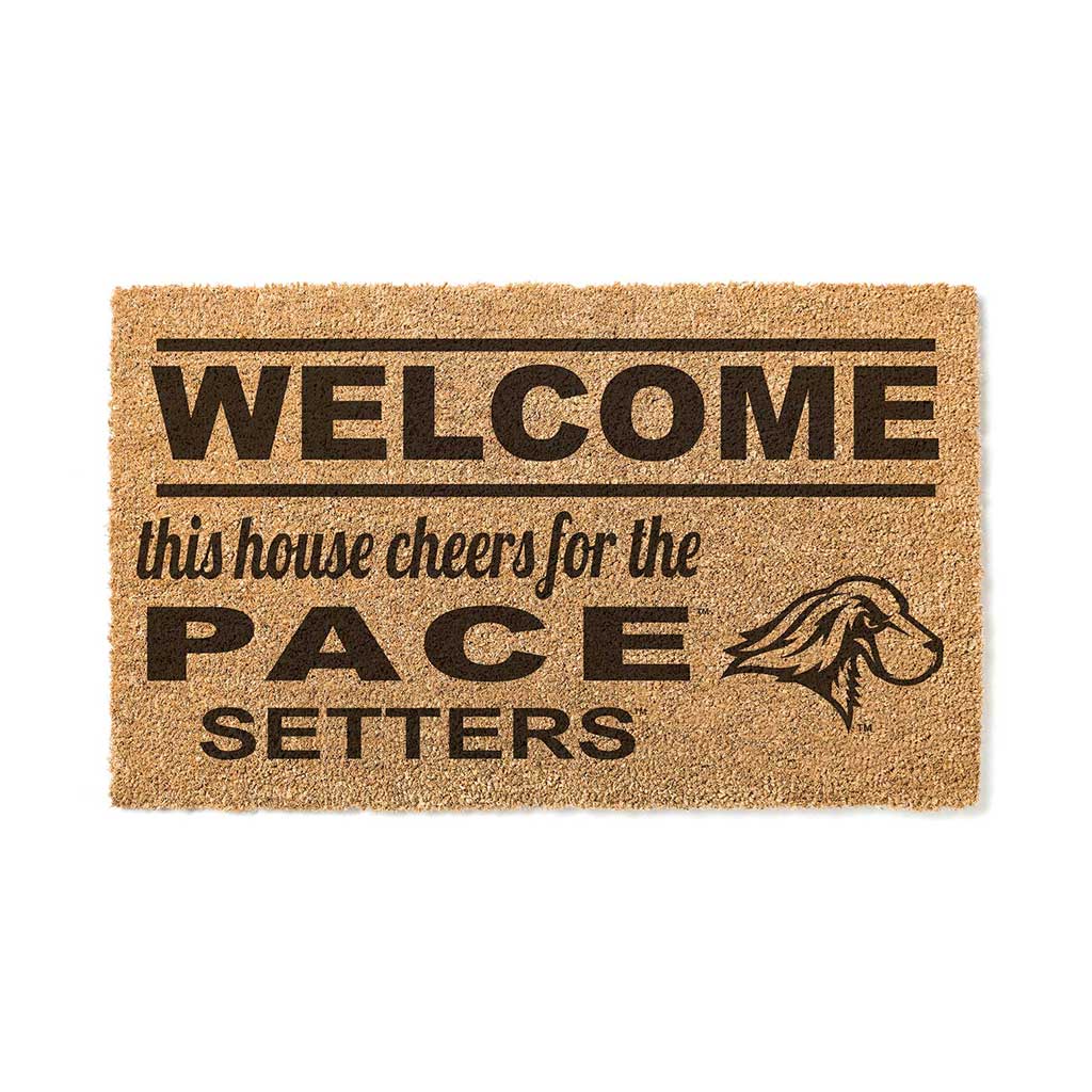 Team Coir Doormat Welcome Pace University Setters