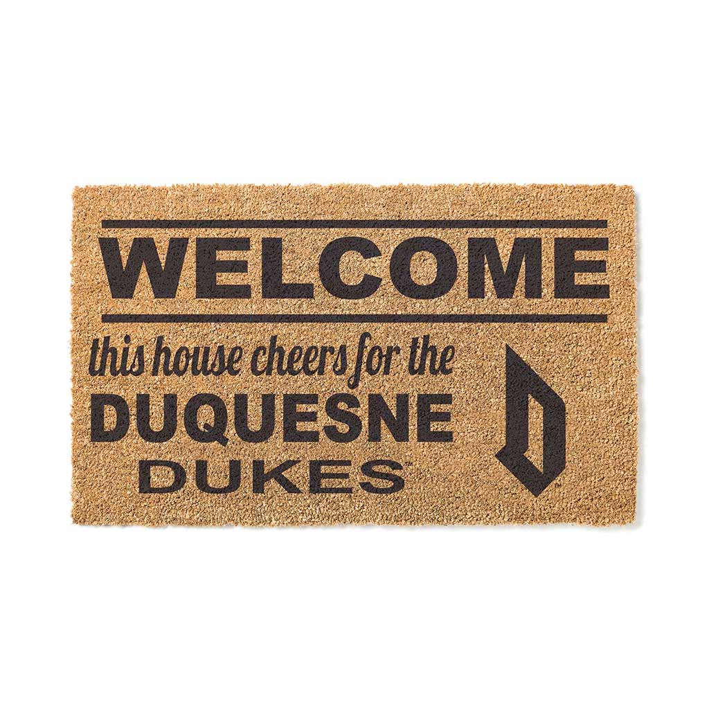 Team Coir Doormat Welcome Duquesne Dukes