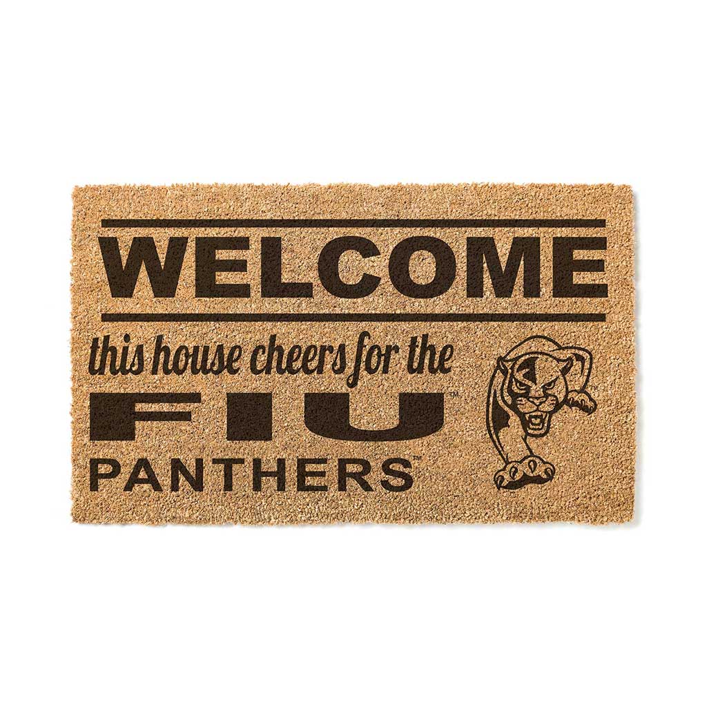 Team Coir Doormat Welcome Florida International Golden Panthers