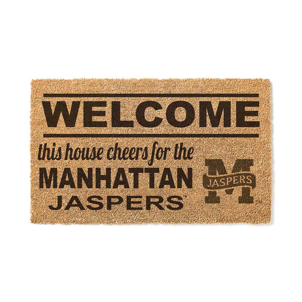 Team Coir Doormat Welcome Manhattan Jaspers