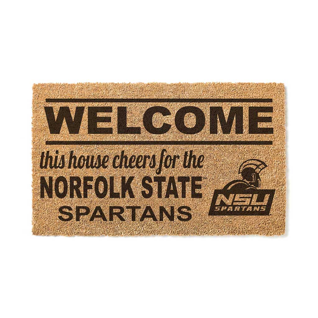 Team Coir Doormat Welcome Norfolk State Spartans