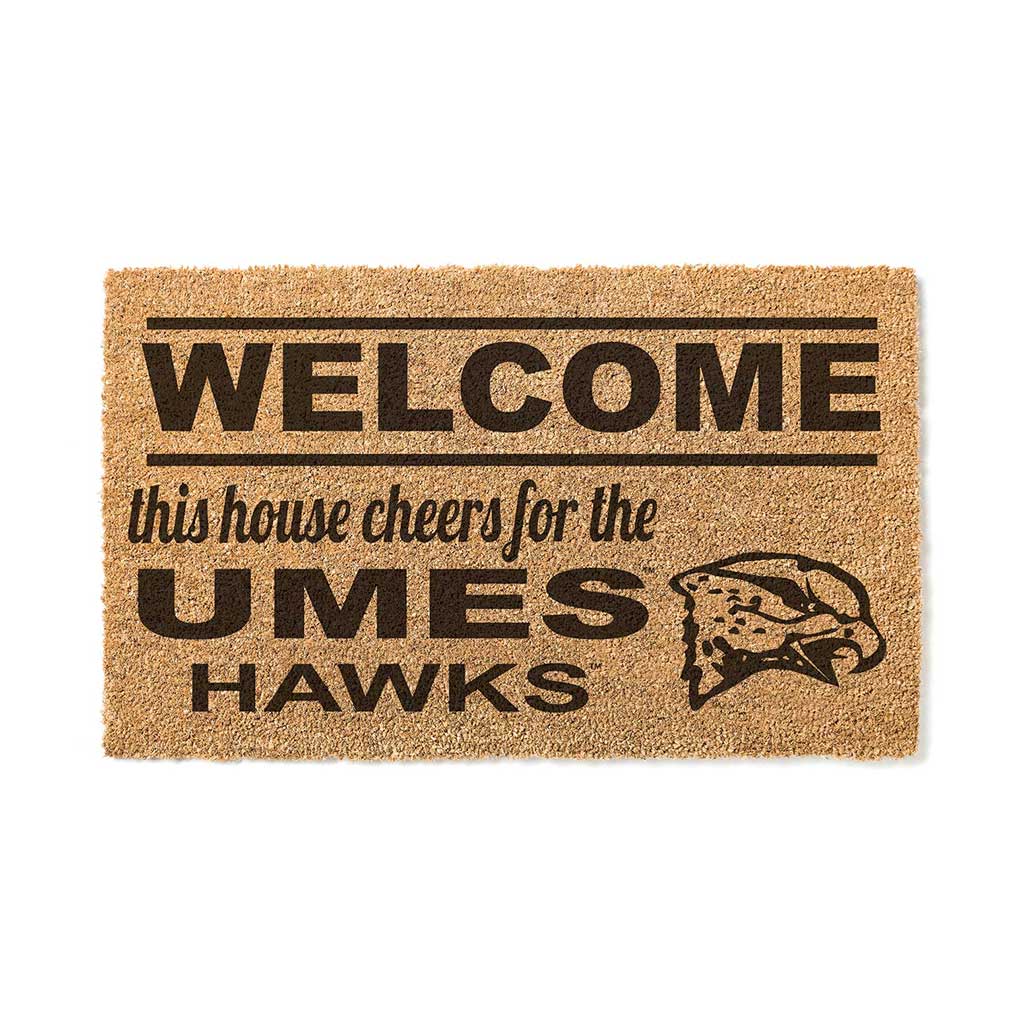 Team Coir Doormat Welcome Maryland Eastern Shore Hawks