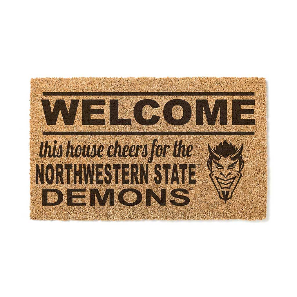 Team Coir Doormat Welcome Northwestern State Demons