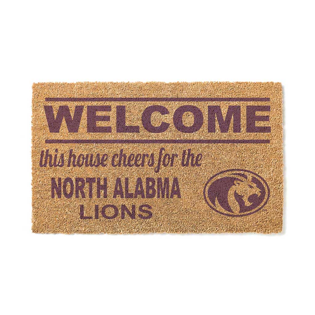 Team Coir Doormat Welcome North Alabama Lions