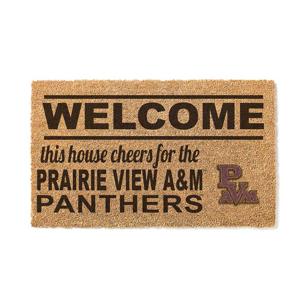 Team Coir Doormat Welcome Prairie View A&M Panthers