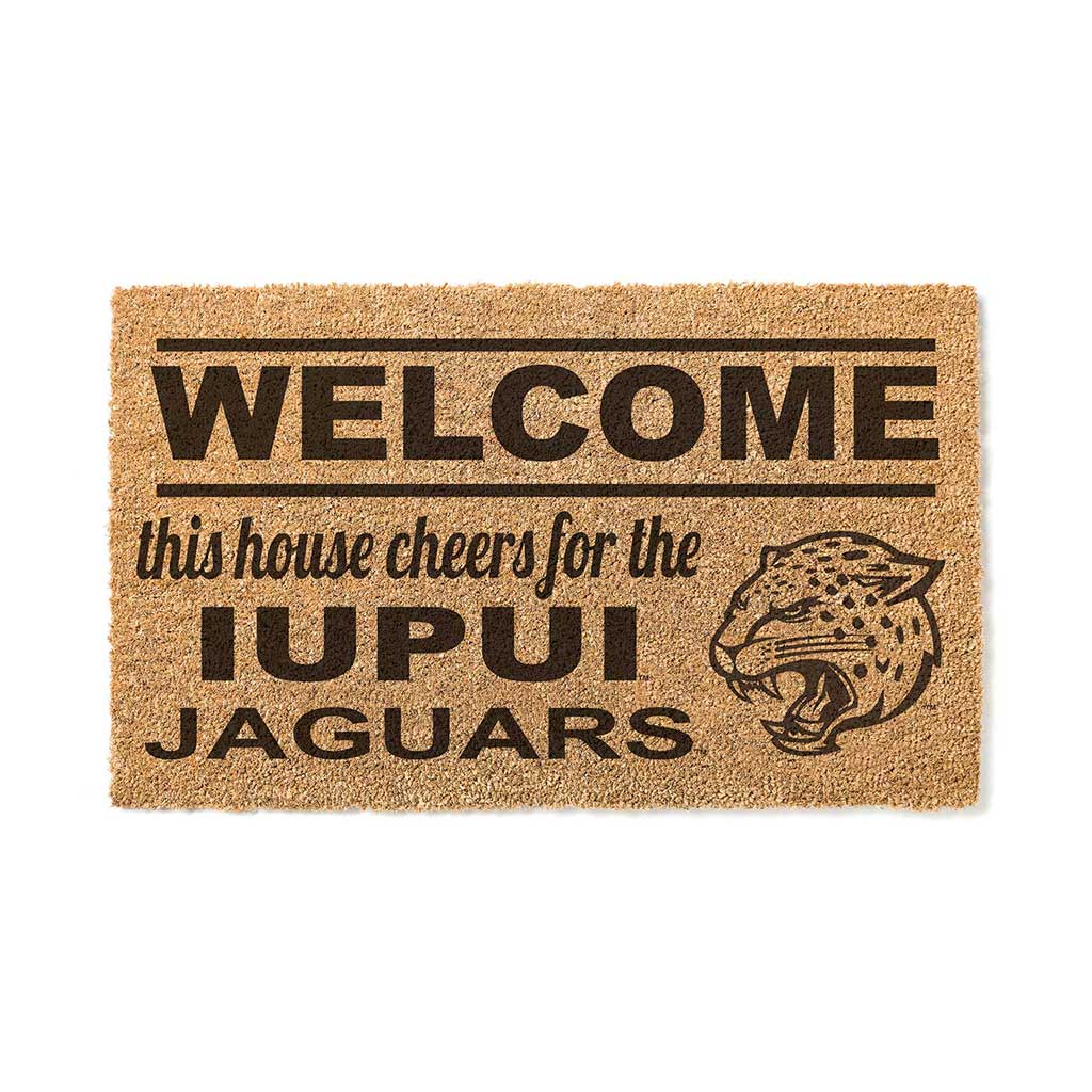 Team Coir Doormat Welcome Indiana-Purdue Indianapolis Jaguars