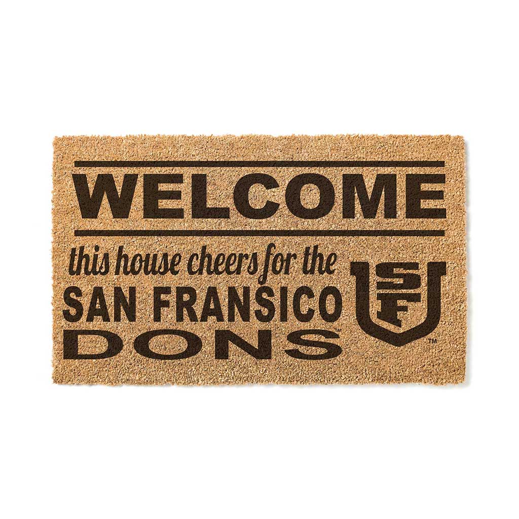 Team Coir Doormat Welcome San Francisco Dons