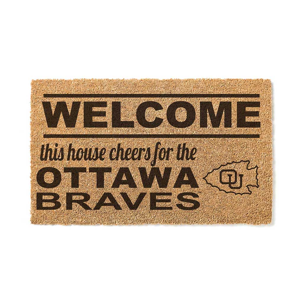 Team Coir Doormat Welcome Ottawa University Ottawa