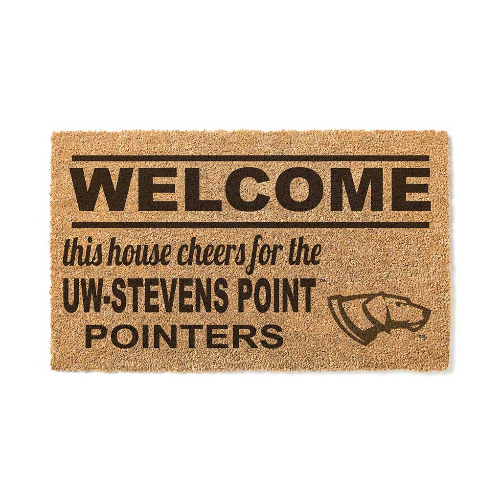 Team Coir Doormat Welcome University of Wisconsin Steven's Point Pointers