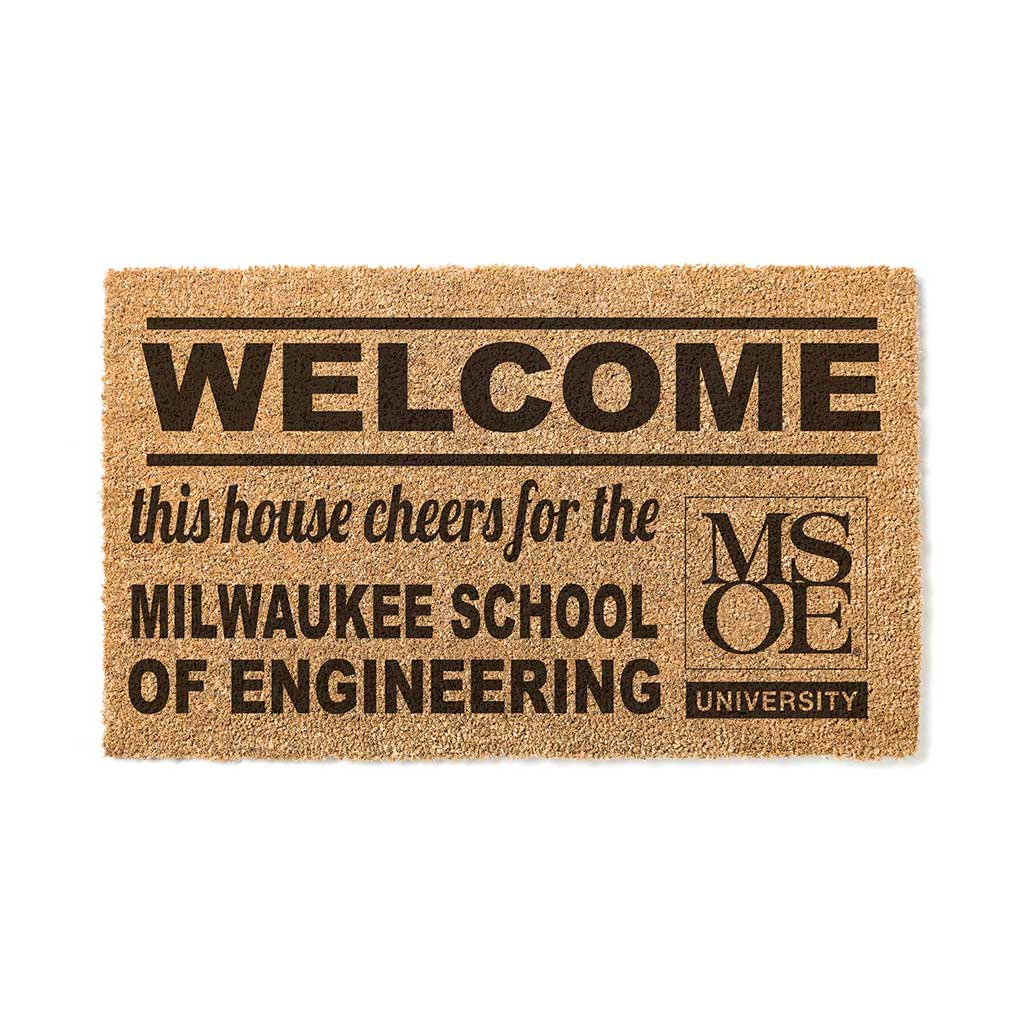 Team Coir Doormat Welcome Milwaukee School of Engineering Raiders