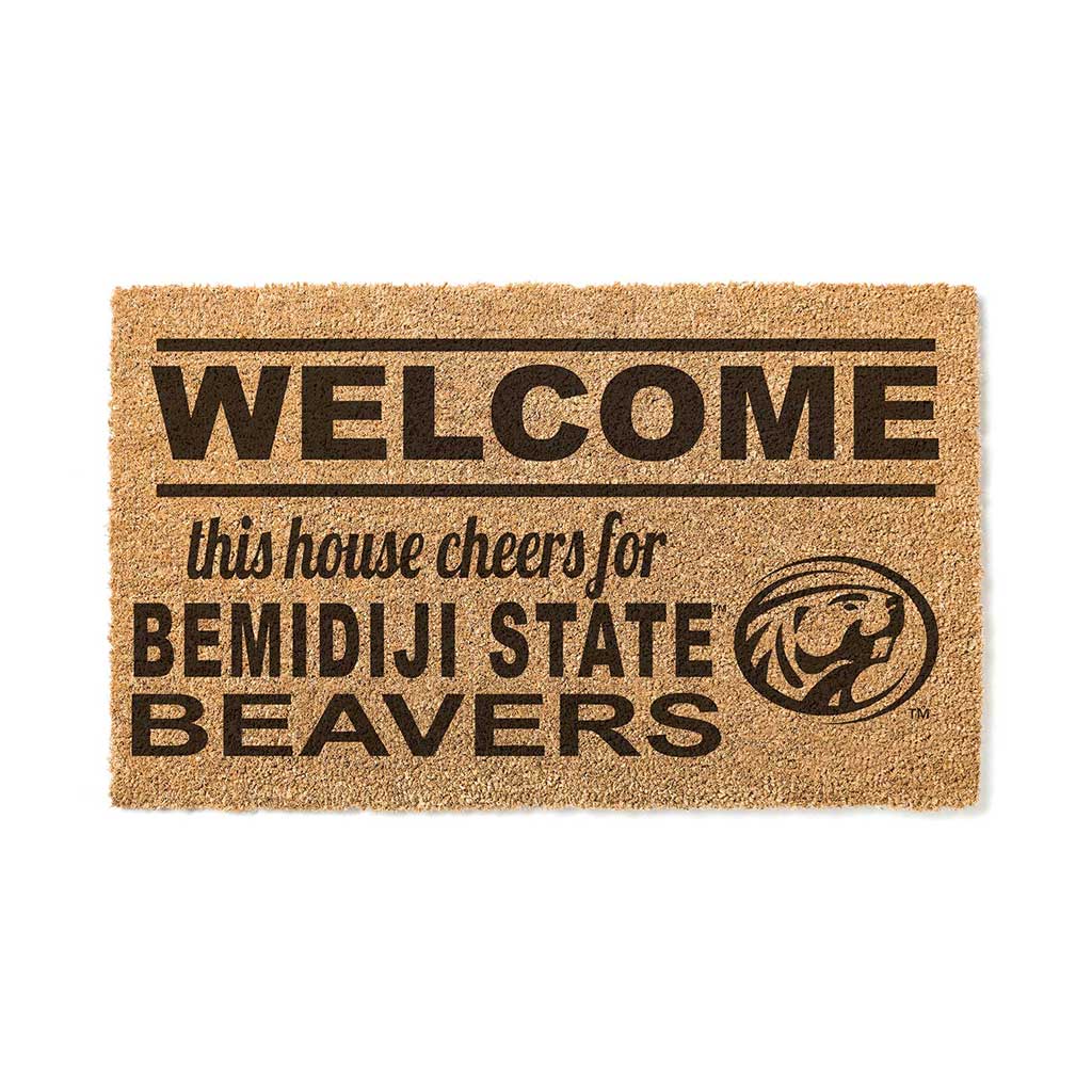 Team Coir Doormat Welcome Bemidji State University BEAVERS