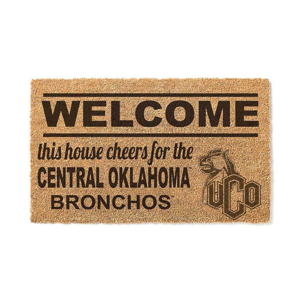 Team Coir Doormat Welcome Central Oklahoma BRONCHOS