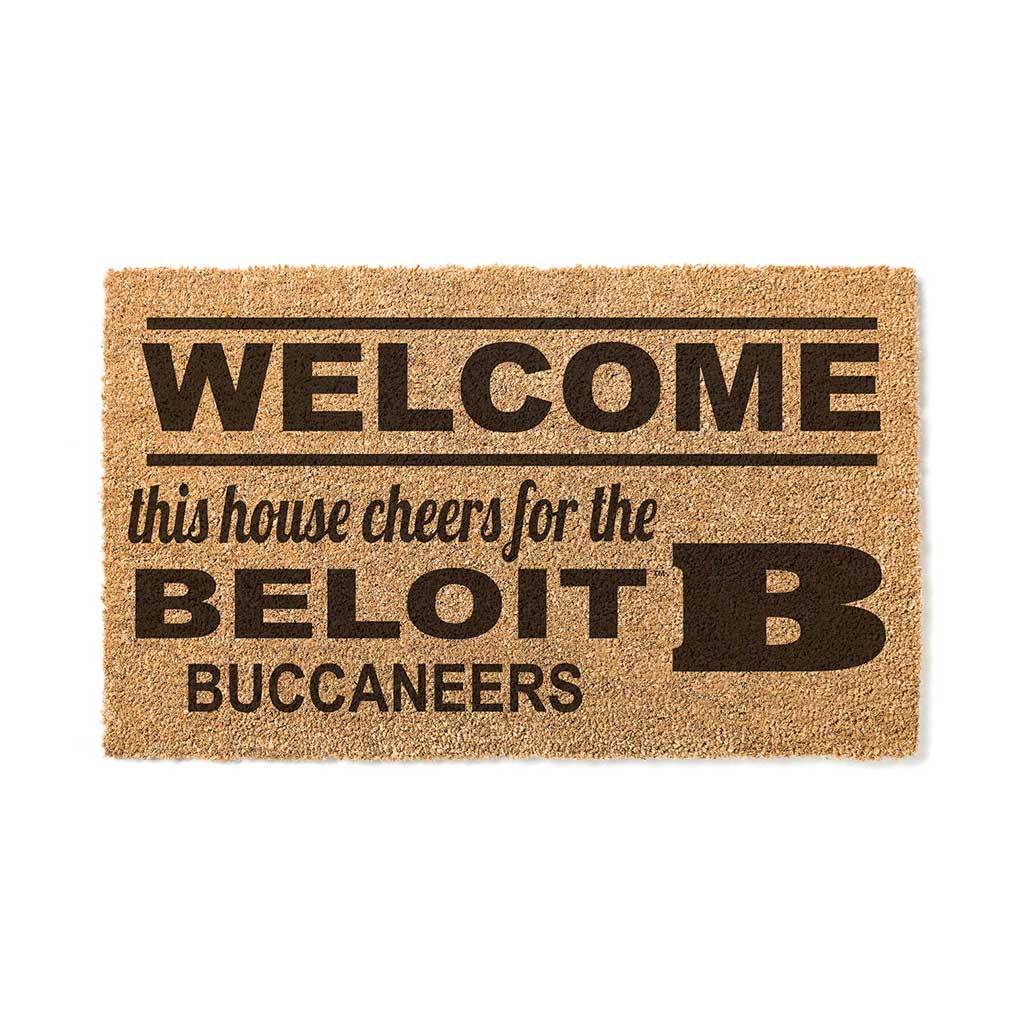 Team Coir Doormat Welcome Beloit College Buccaneers