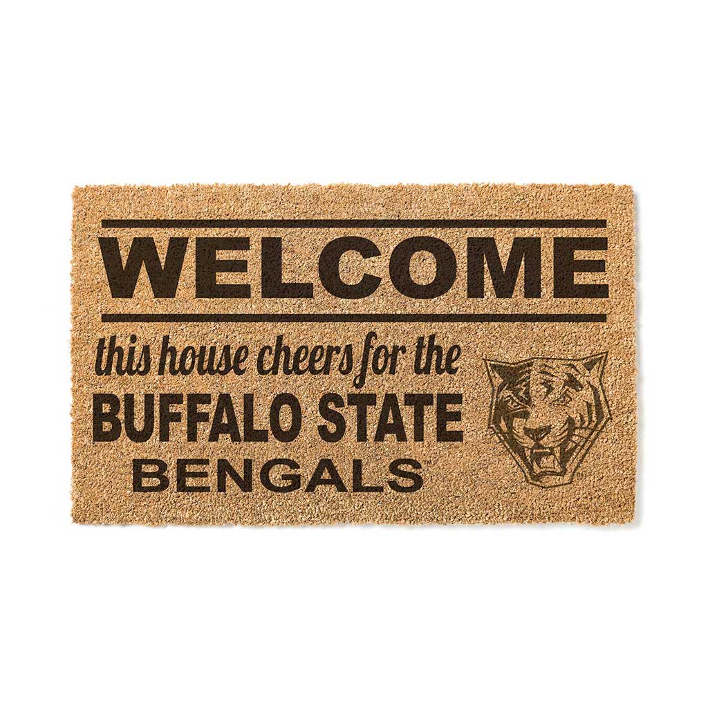 Team Coir Doormat Welcome Buffalo State College Bengals