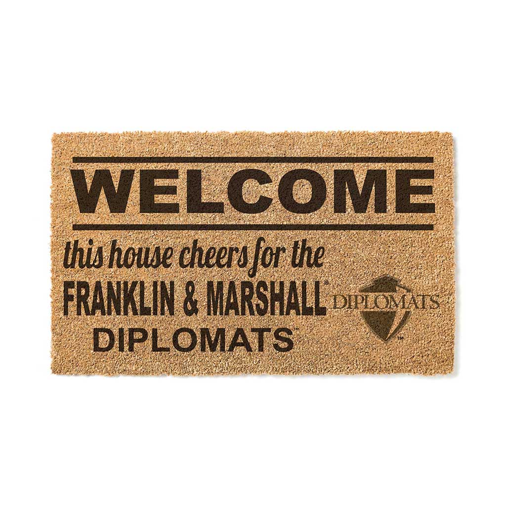 Team Coir Doormat Welcome Franklin & Marshall College DIPLOMATS