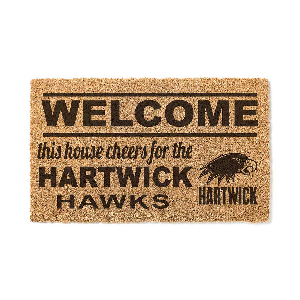 Team Coir Doormat Welcome Hartwick College HAWKS