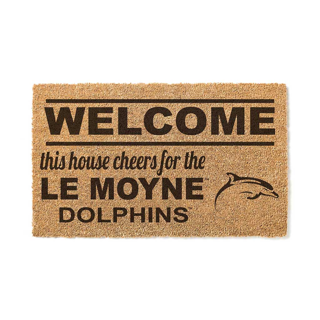 Team Coir Doormat Welcome Le Moyne College DOLPHINS