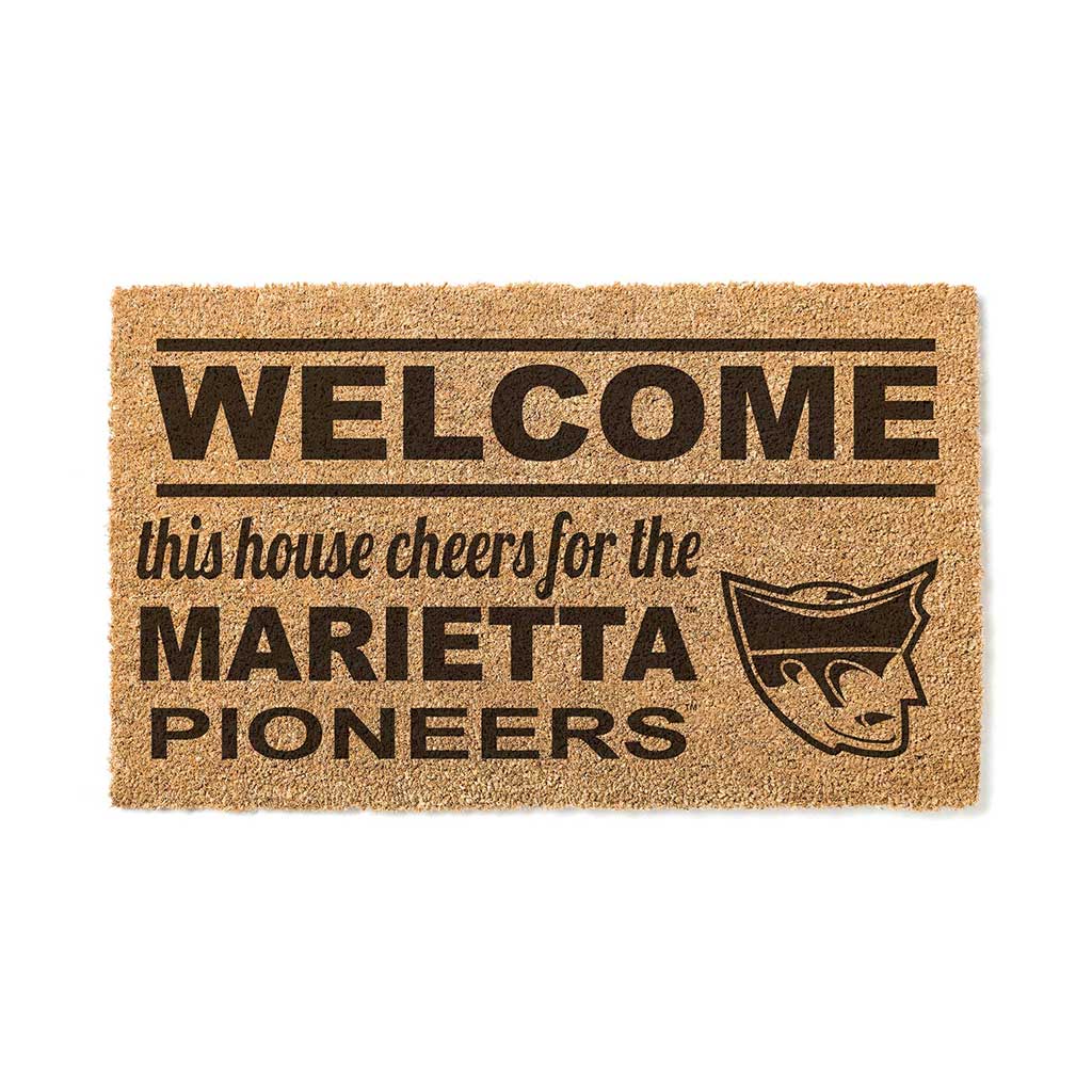 Team Coir Doormat Welcome Marietta College Pioneers