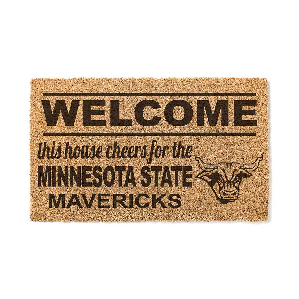 Team Coir Doormat Welcome Minnesota State - Mankato Mavericks