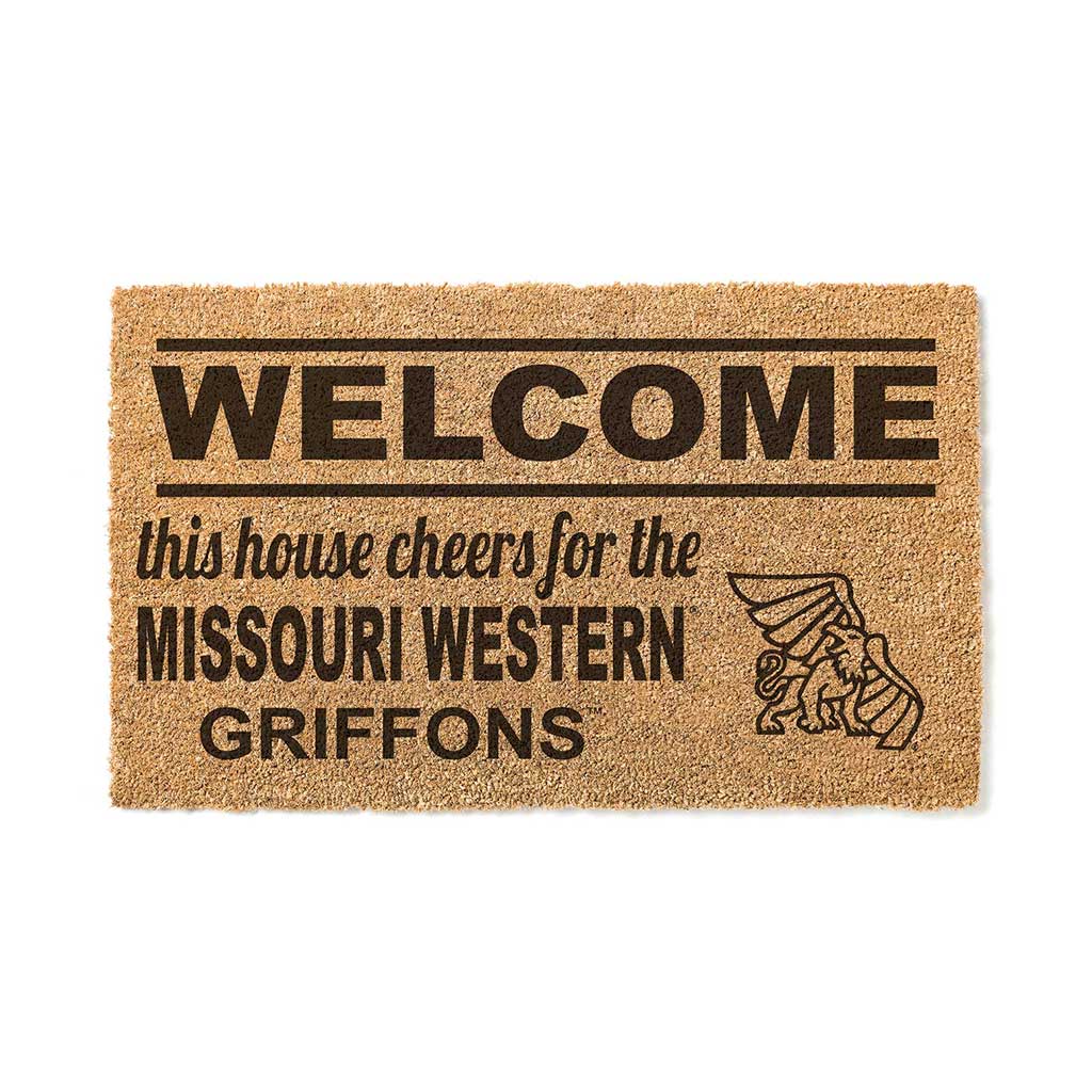 Team Coir Doormat Welcome Missouri Western State University Griffons