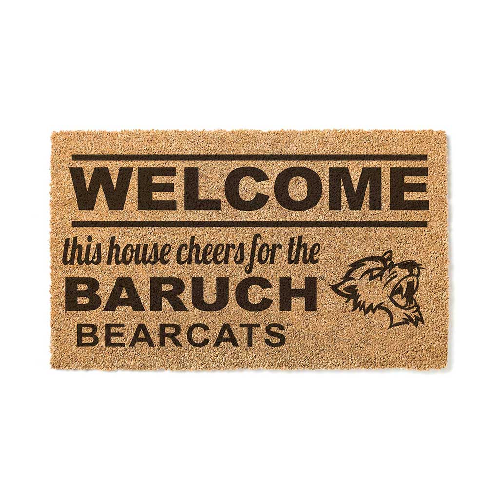 Team Coir Doormat Welcome Baruch College Bearcats