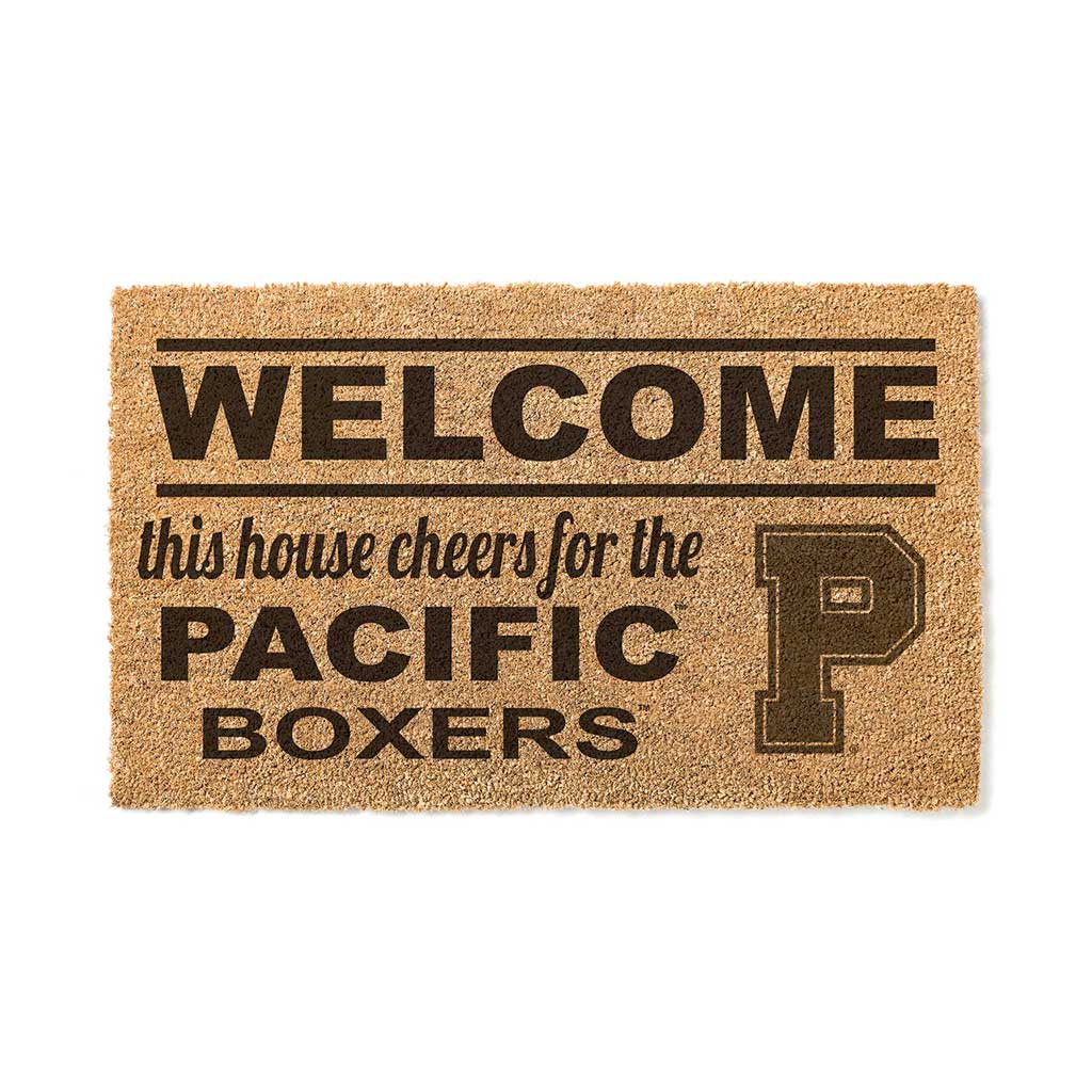 Team Coir Doormat Welcome Pacific University Boxers