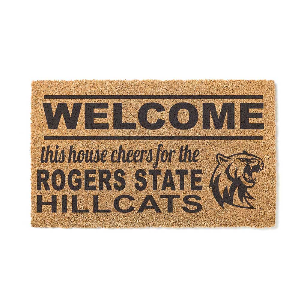 Team Coir Doormat Welcome Rogers State University Hillcats