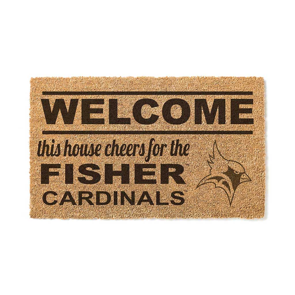 Team Coir Doormat Welcome St. John Fisher College Cardinals