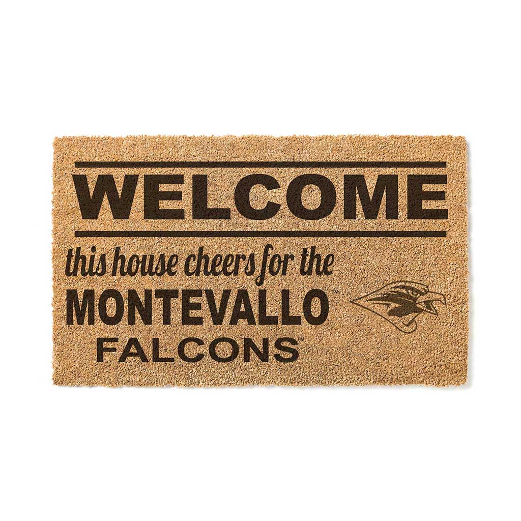 Team Coir Doormat Welcome University of Montevallo Falcons