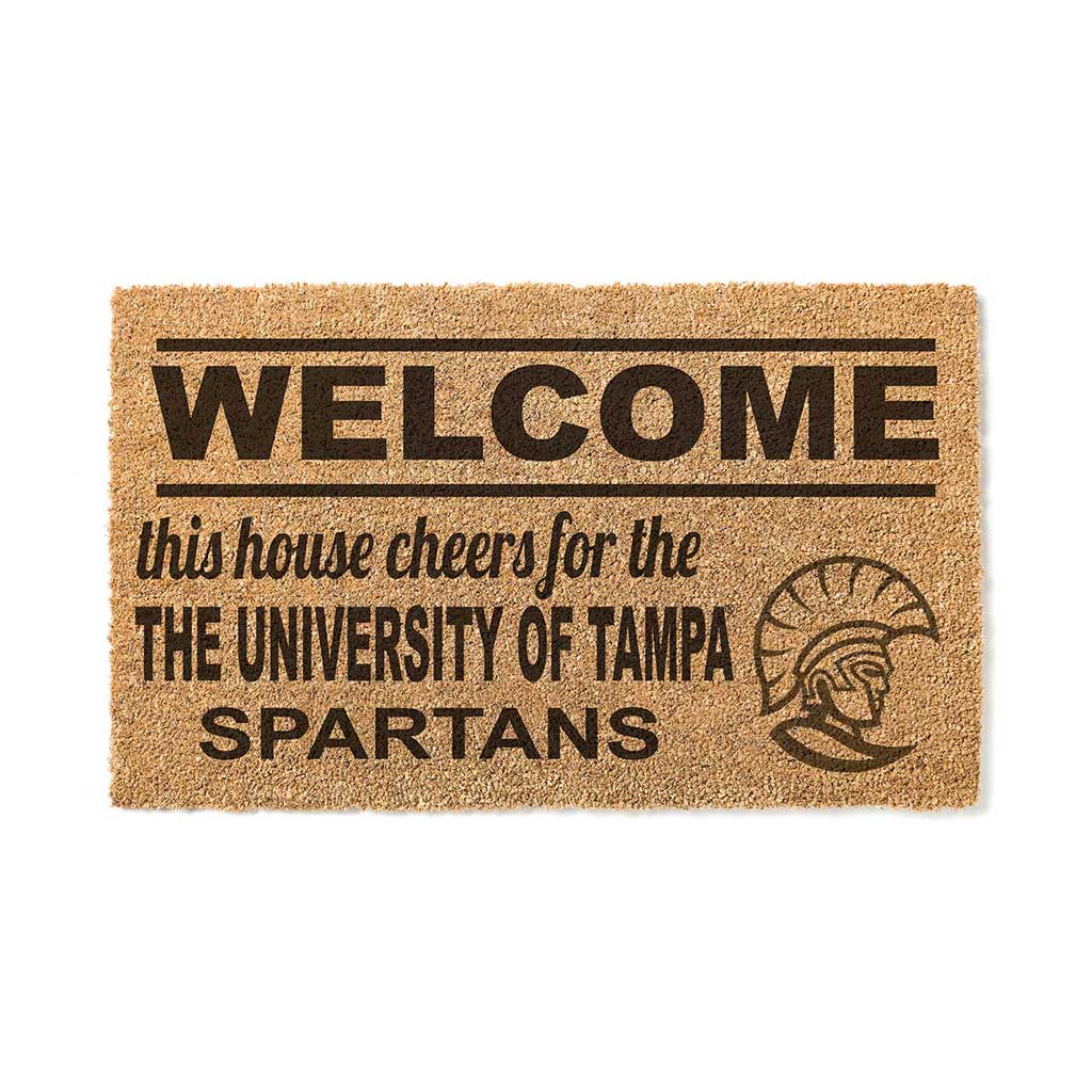 Team Coir Doormat Welcome University of Tampa Spartans