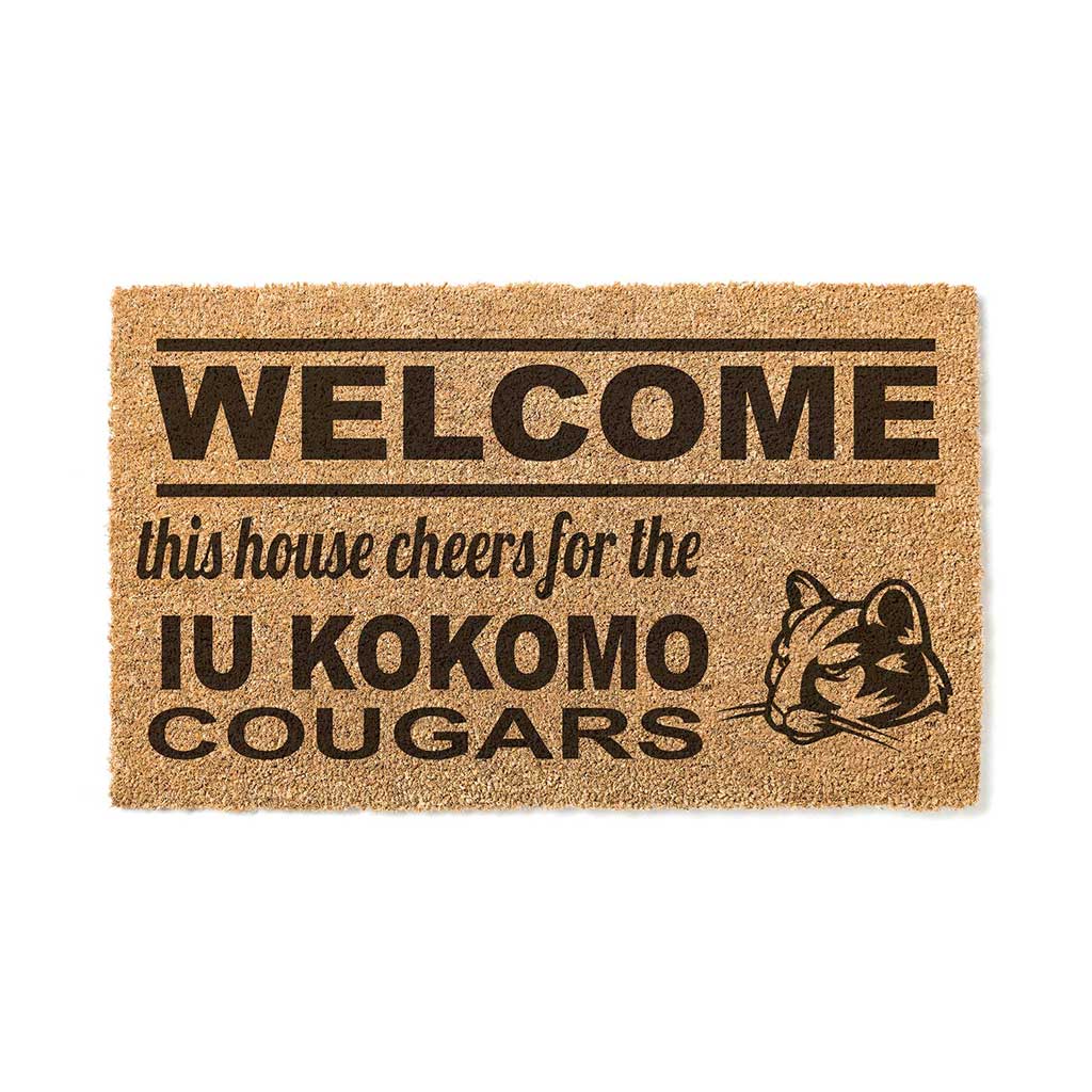 Team Coir Doormat Welcome Indiana University Kokomo Cougars