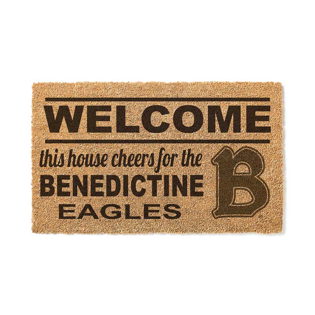Team Coir Doormat Welcome Benedictine University Eagles