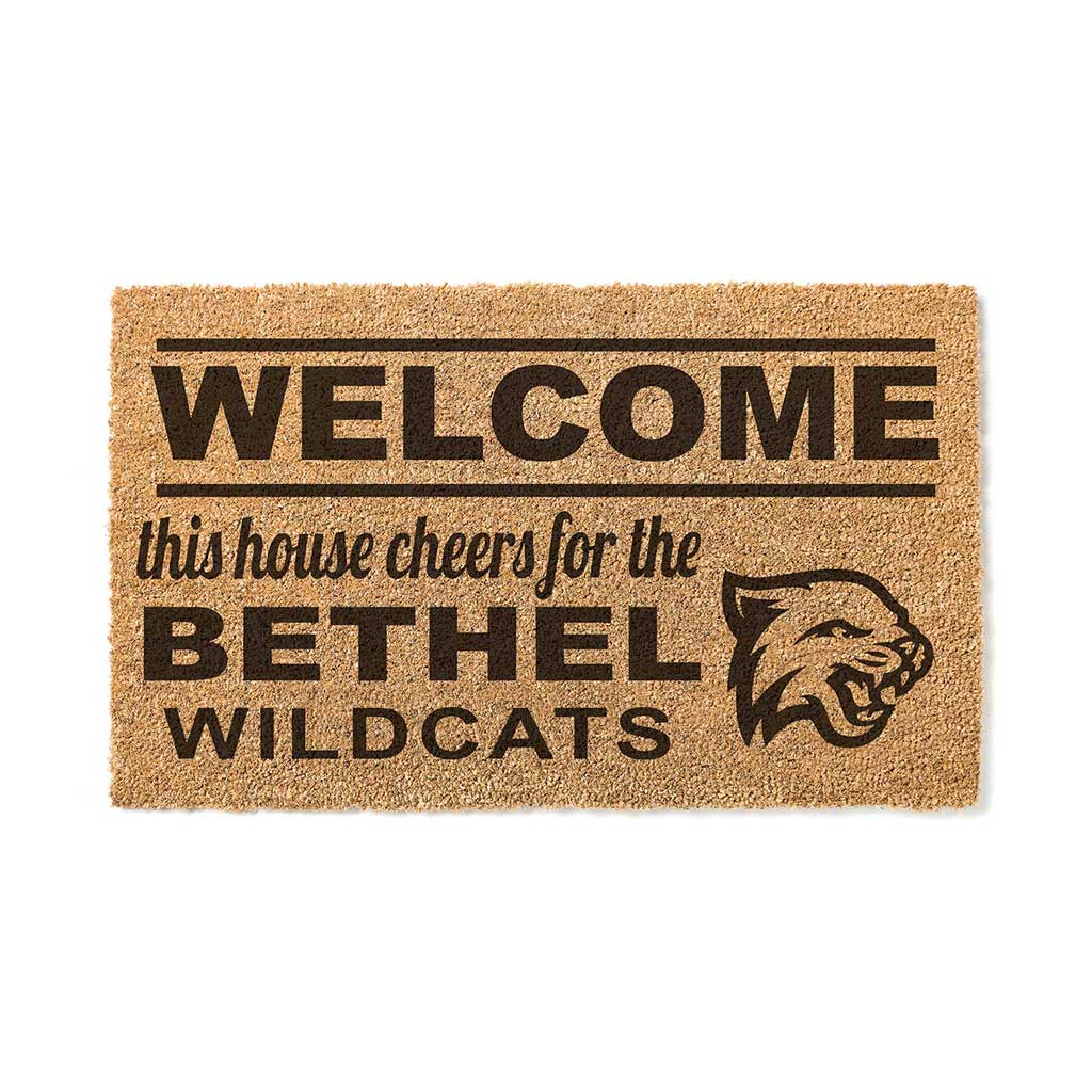 Team Coir Doormat Welcome Bethel University Wildcats