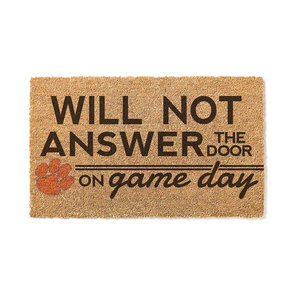 Team Coir Doormat Will Not Answer Clemson Tigers