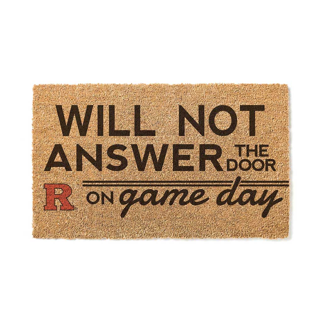 Team Coir Doormat Will Not Answer Rutgers Scarlet Knights