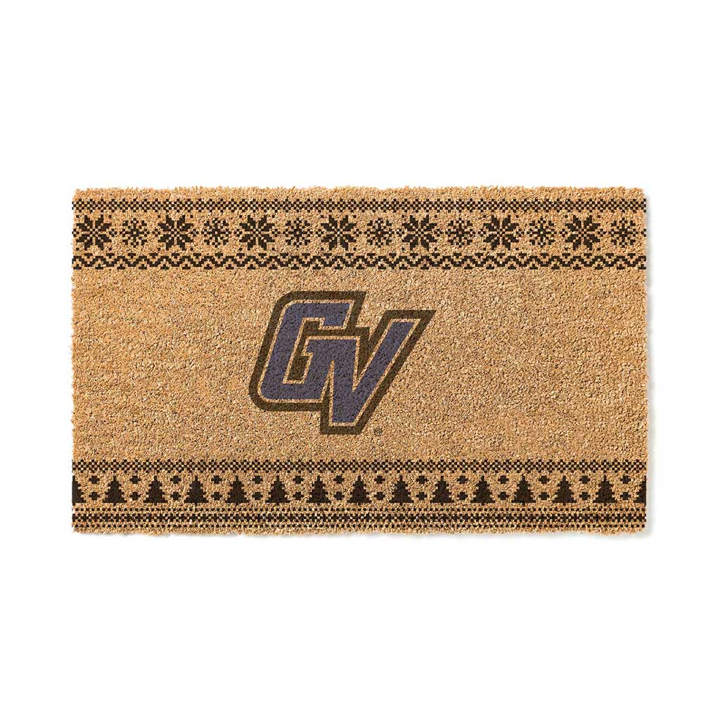 Team Coir Doormat Holiday Logo Grand Valley State Lakers