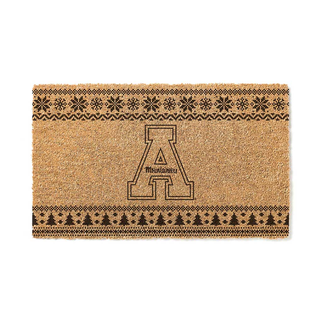 Team Coir Doormat Holiday Logo Appalachian State Mountaineers