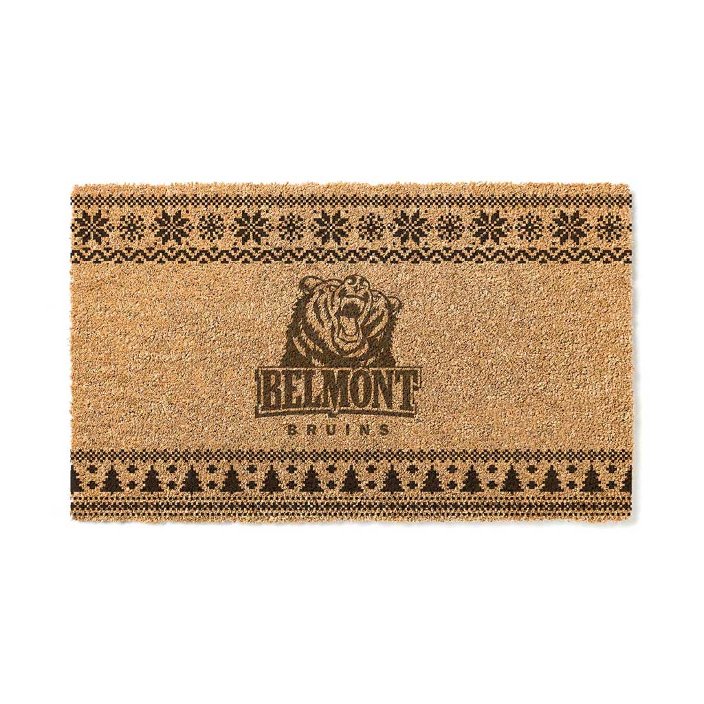 Team Coir Doormat Holiday Logo Belmont Bruins