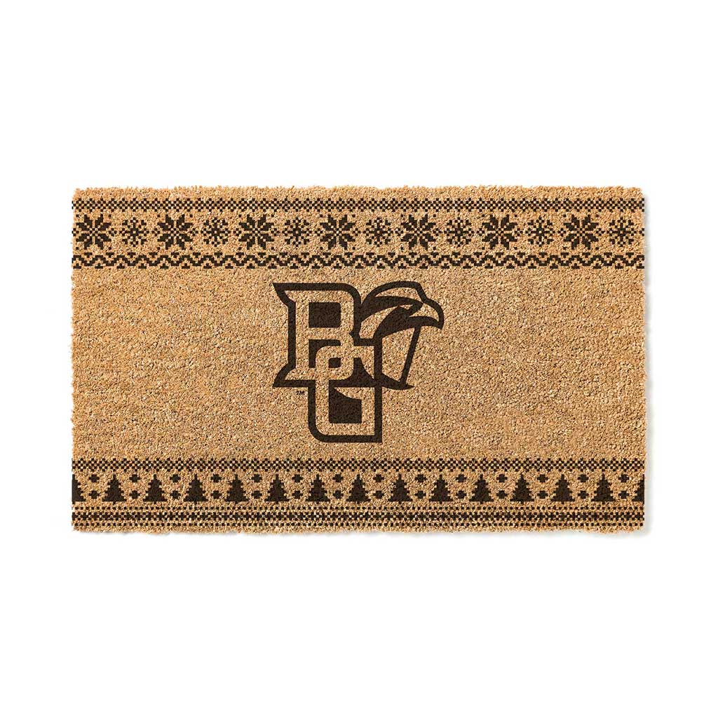 Team Coir Doormat Holiday Logo Bowling Green Falcons