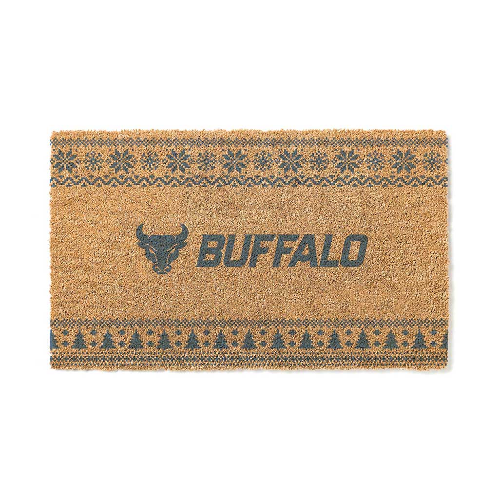 Team Coir Doormat Holiday Logo University at Buffalo Bulls