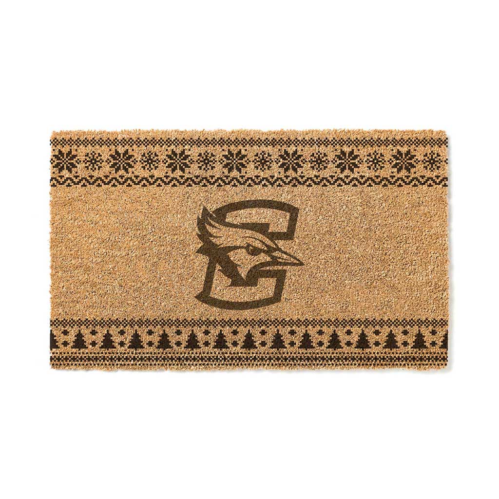 Team Coir Doormat Holiday Logo Creighton Bluejays