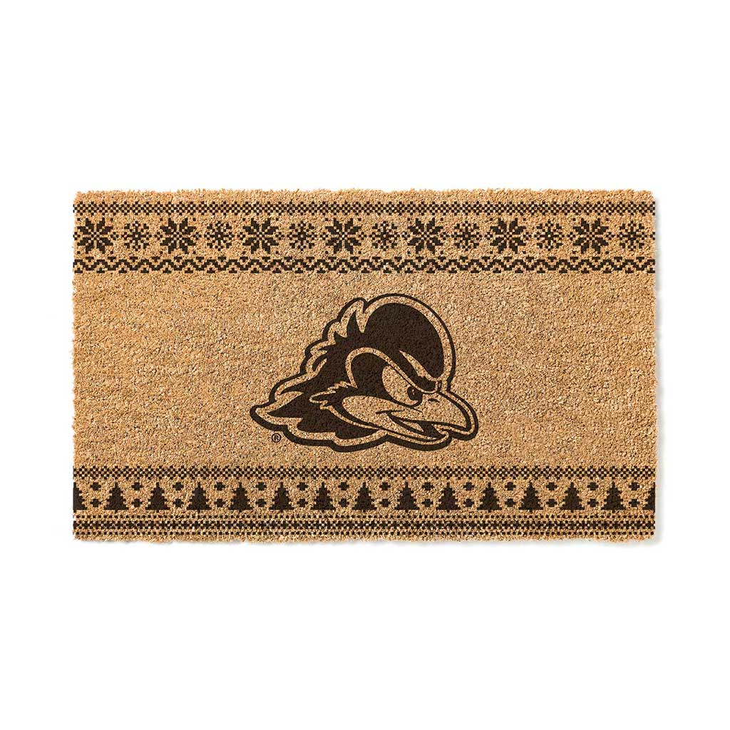 Team Coir Doormat Holiday Logo Delaware Fightin Blue Hens