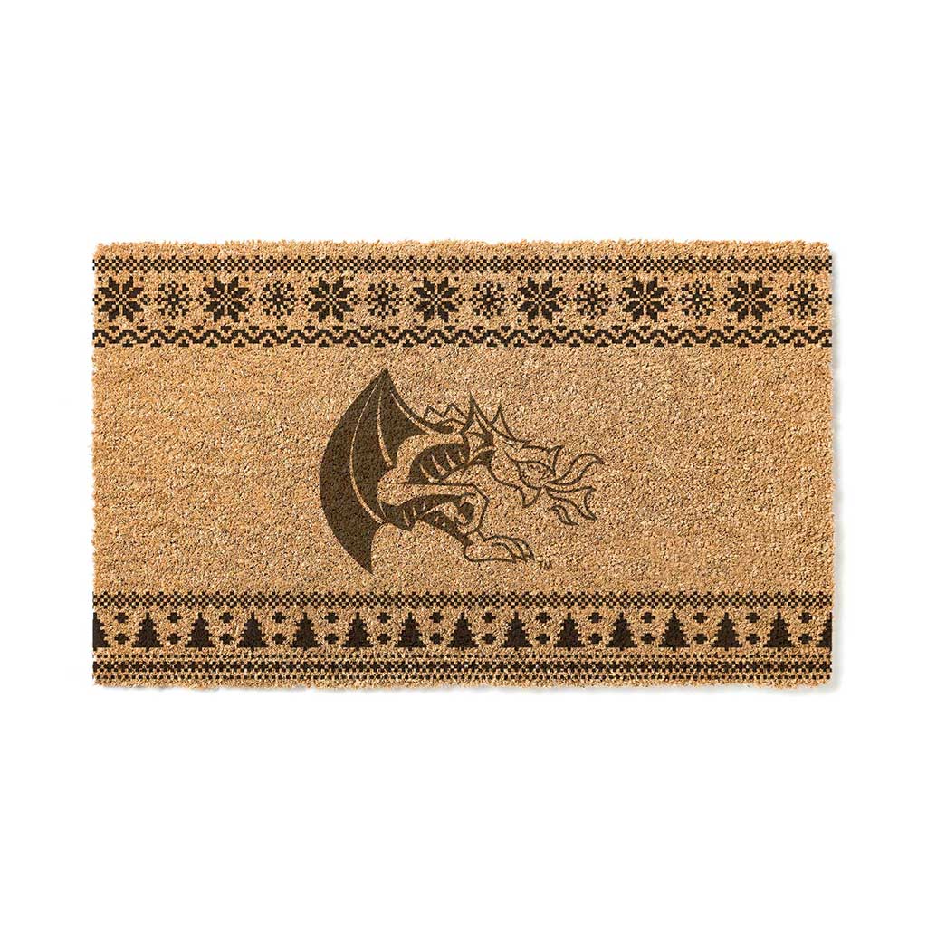 Team Coir Doormat Holiday Logo Drexel Dragons