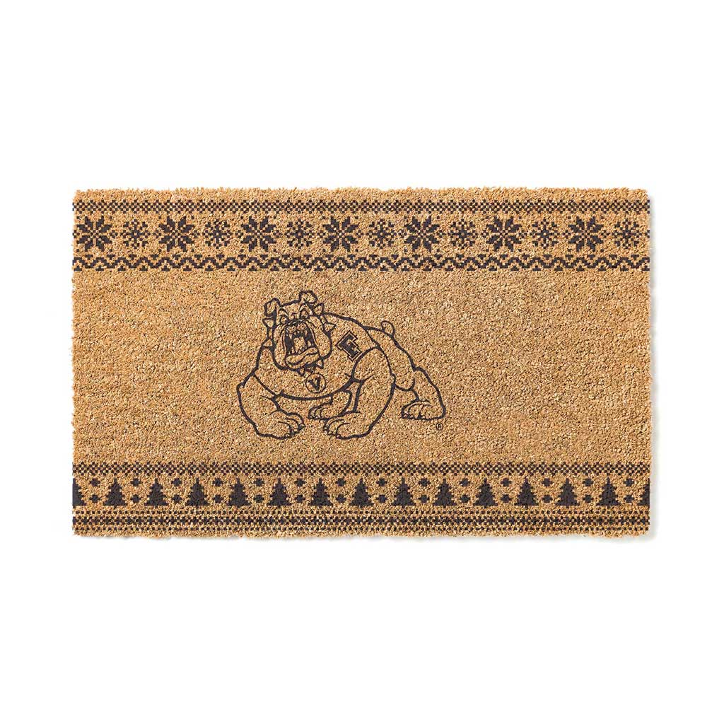 Team Coir Doormat Holiday Logo Fresno State Bulldogs