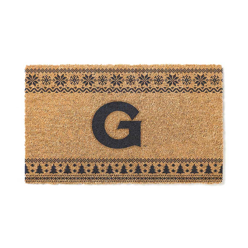 Team Coir Doormat Holiday Logo Georgetown Hoyas